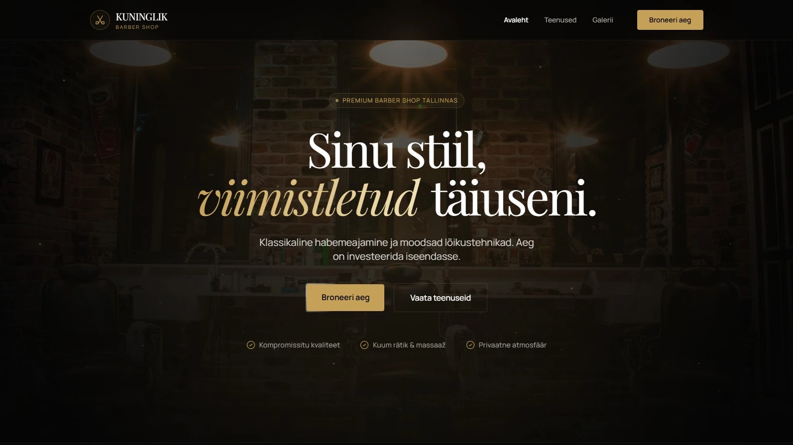 Kuninglik Barber veebileht